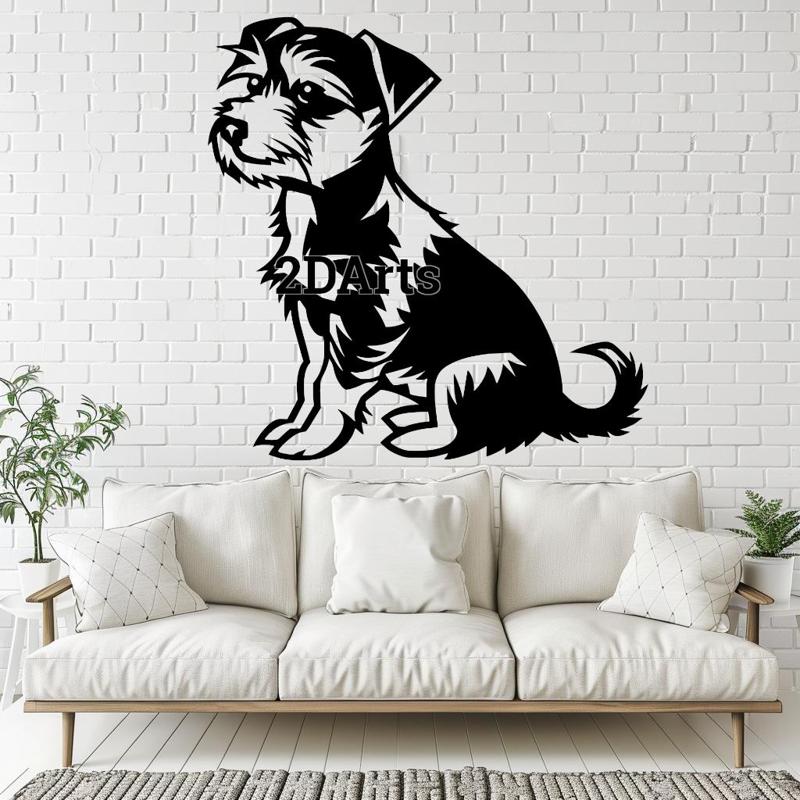 Jack Russell Terrier 2D Wall Art/Window Art - Digital STL & SVG Files for 3D Printing and Laser Cutting