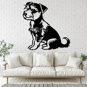 Jack Russell Terrier 2D Wall Art/Window Art - Digital STL & SVG Files for 3D Printing and Laser Cutting