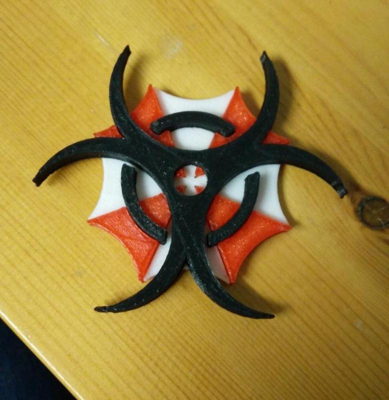 resident evil umbrella corporation logo assembly 