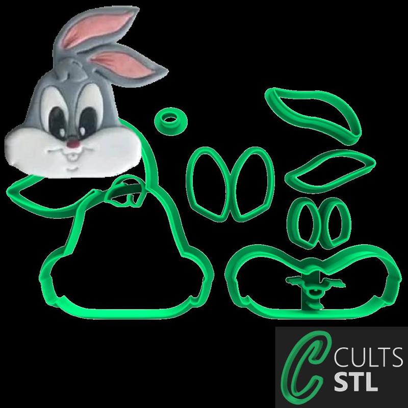 CORTADOR LOONEY TUNES BABY - PERNA LONGA - 6cm