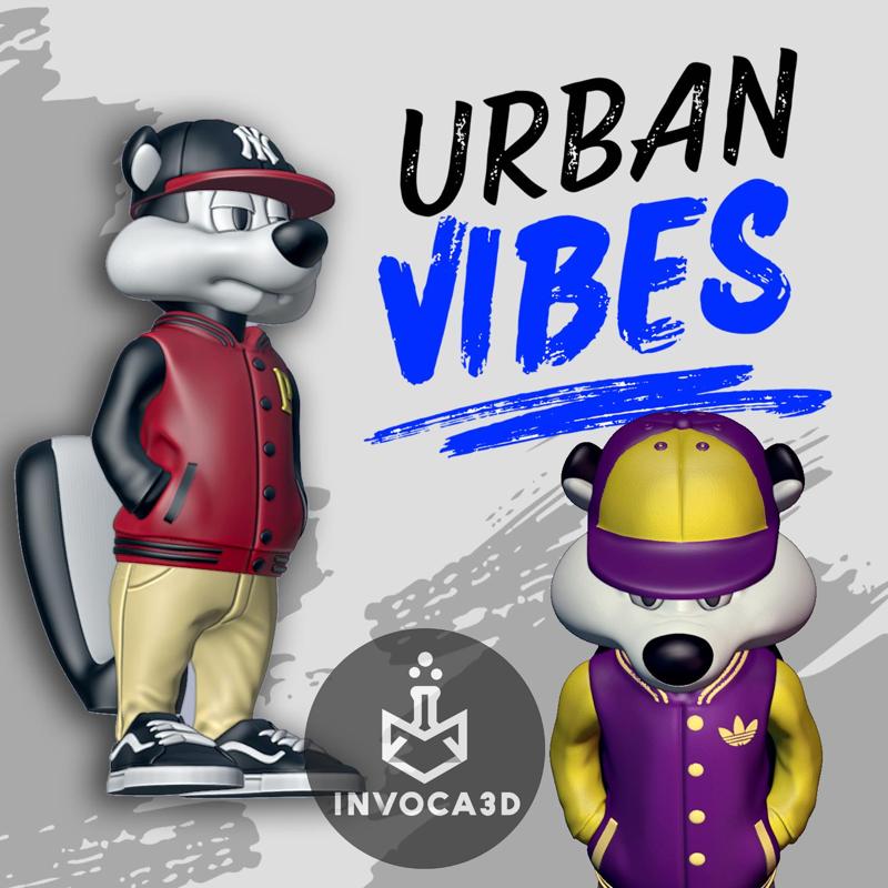 Pepé Le Pew FANART URBAN VIBES - MULTICOLOR/AMS- MULTIPARTS HEAD - Looney Tunes