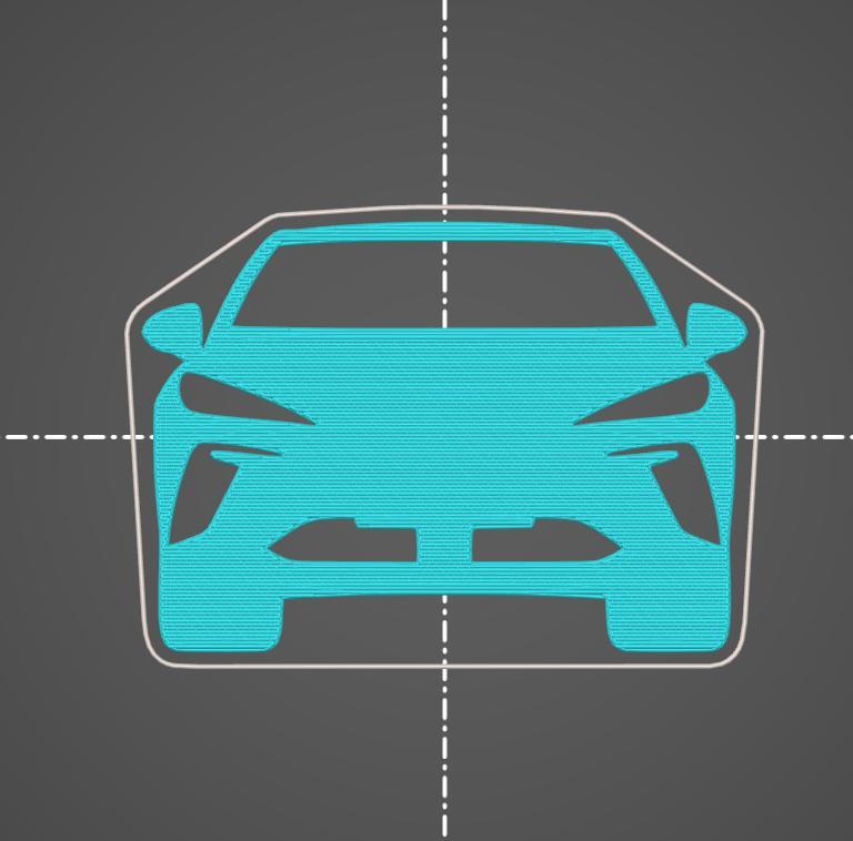MG 4 EV electric key silhouette