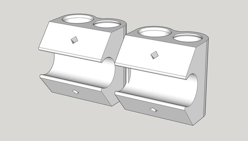 Plastic pipe connector for garden bird netting