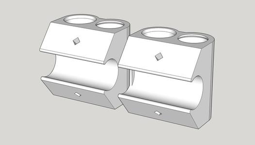 Plastic pipe connector for garden bird netting