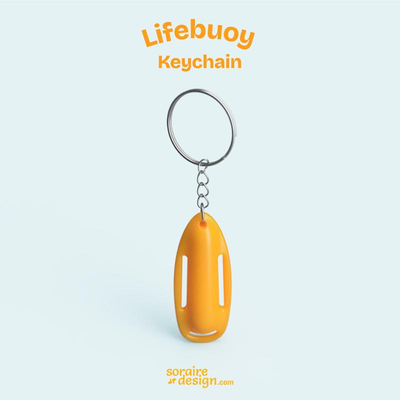 Lifeguard buoy keychain