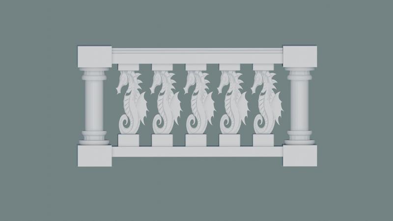 3D Printed Concrete Balustrades