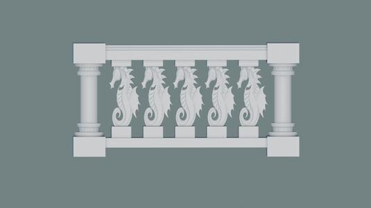3D Printed Concrete Balustrades