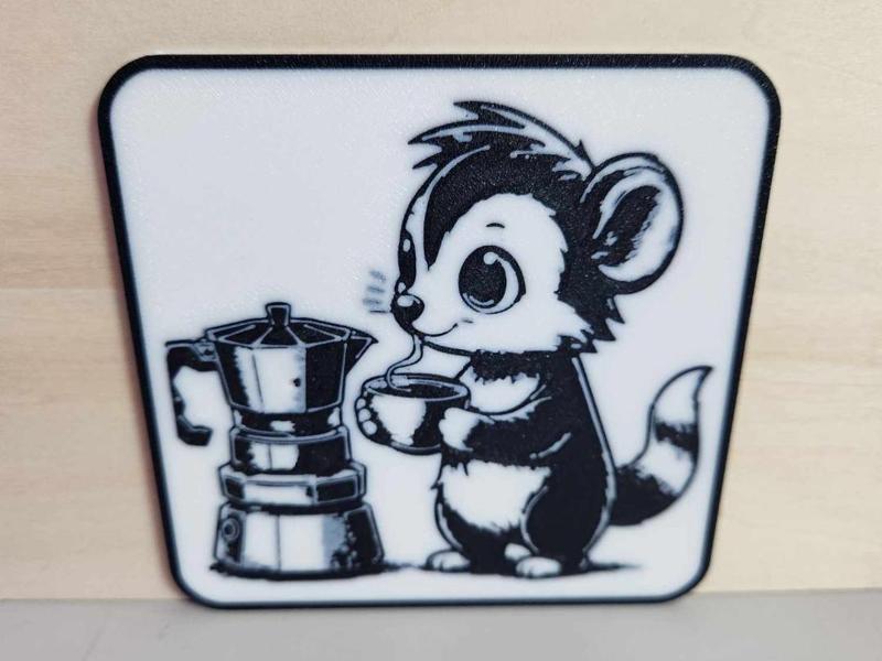 Coaster - Squirrel Coffee