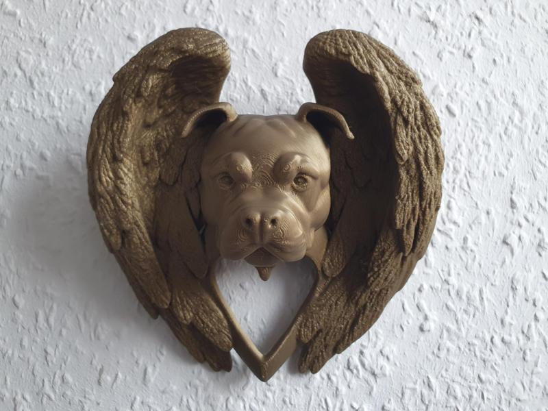 Staffordshire Bullterrier with Wings