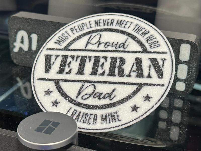 Proud Veteran Dad Coaster