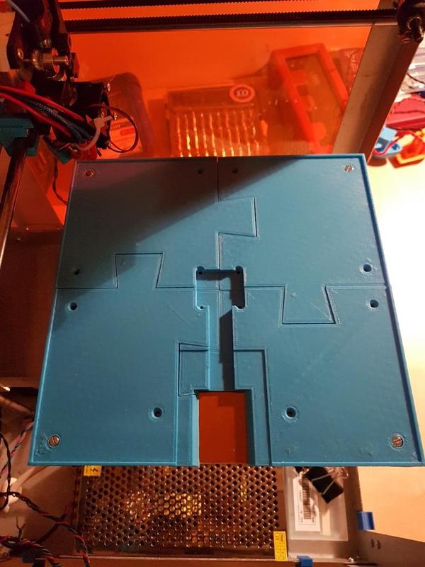 200mm Heat bed mounting kit - with centered temperature probe slot