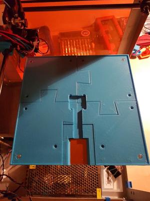 200mm Heat bed mounting kit - with centered temperature probe slot