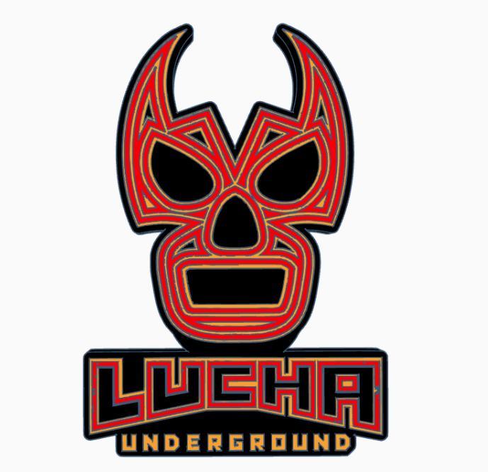 LUCHA UNDERGROUND Logo Display by MANIACMANCAVE3D