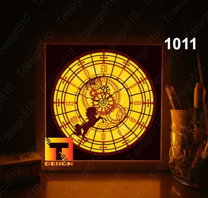 Unicorn Clock light box