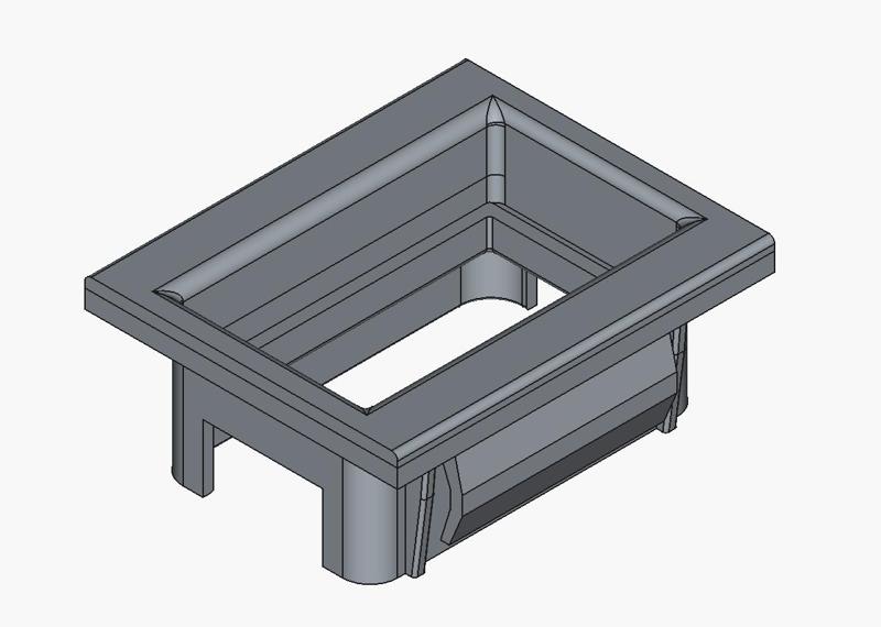 Fixation pour bouton d'ouverture de coffre - Porsche 944 / 924