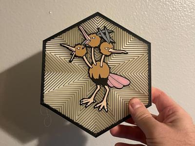 85 Dodrio Hex Wall Art