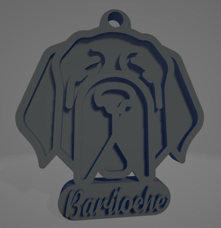 Llavero de Bariloche - perro San Bernardo