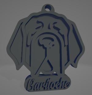 Llavero de Bariloche - perro San Bernardo