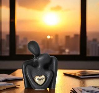 The Embrace of Eternal Love - Sculpture of a Couple in Love -02