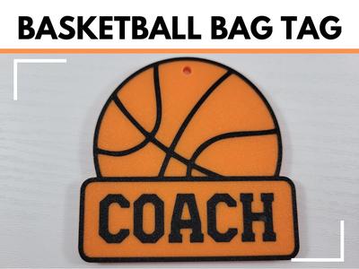 Basketball Player Coach Bag Tag Ornament