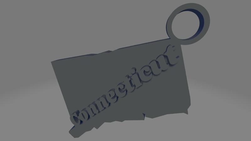 Connecticut Keychain