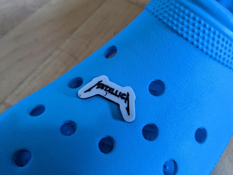 Metallica Logo Croc Charm 