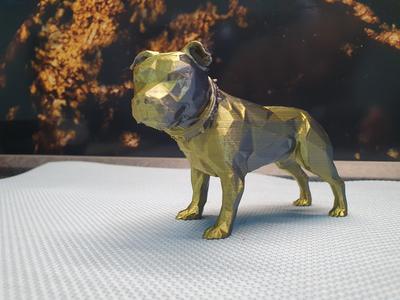 Staffordshire Bullterrier Low Poly  