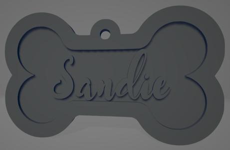 Bicolor Dog Collar "Sandie" - Collar bicolor para perro "Sandie"