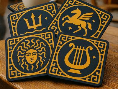 Guardians of Olympus – Coaster Set