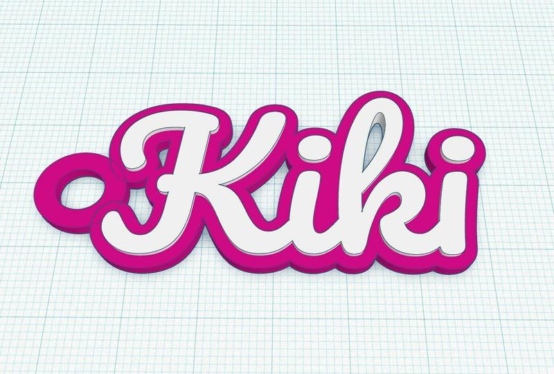 Keychain Name Tag - Kiki