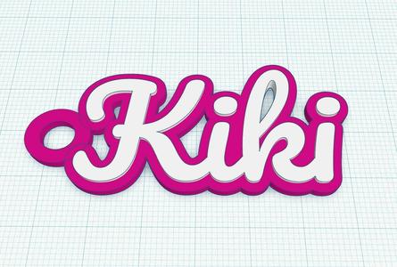 Keychain Name Tag - Kiki