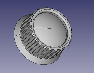 Radio knob D30 d6,5 H15