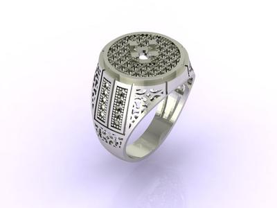 Gents Ring - Mens Ring STL READY FILES  Jewelry Rings For Men