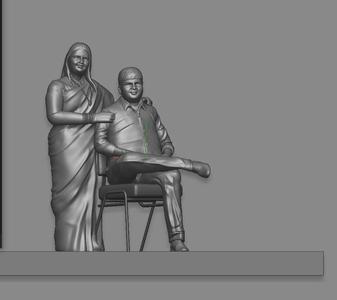 couple on chair , stylish couple pose