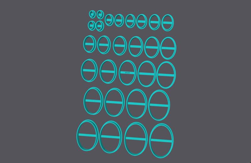 Ellips shaped/oval ratio 2:3 Cookie Cutters