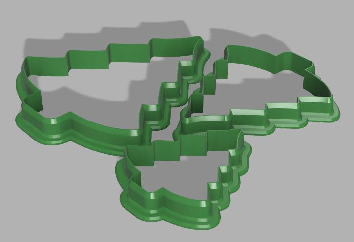 Christmas Tree Silhouette Cutter Set (3 sizes)