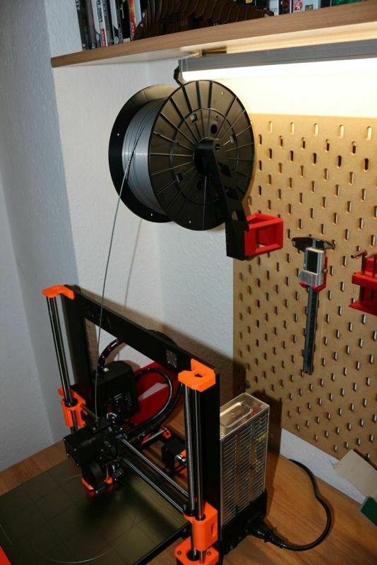 Prusa Spool Holder Adapter for IKEA Skadis Pegboard