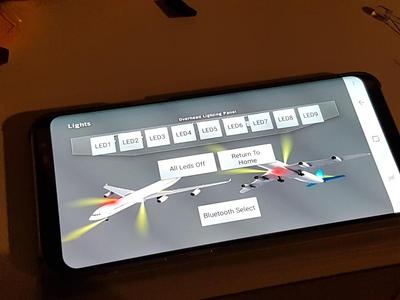 Open T-Black arduino bluetooth lighting control system for your rc planes