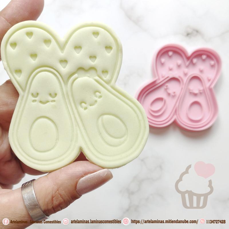 Avocado Cookie Cutter Avocado Love Heart