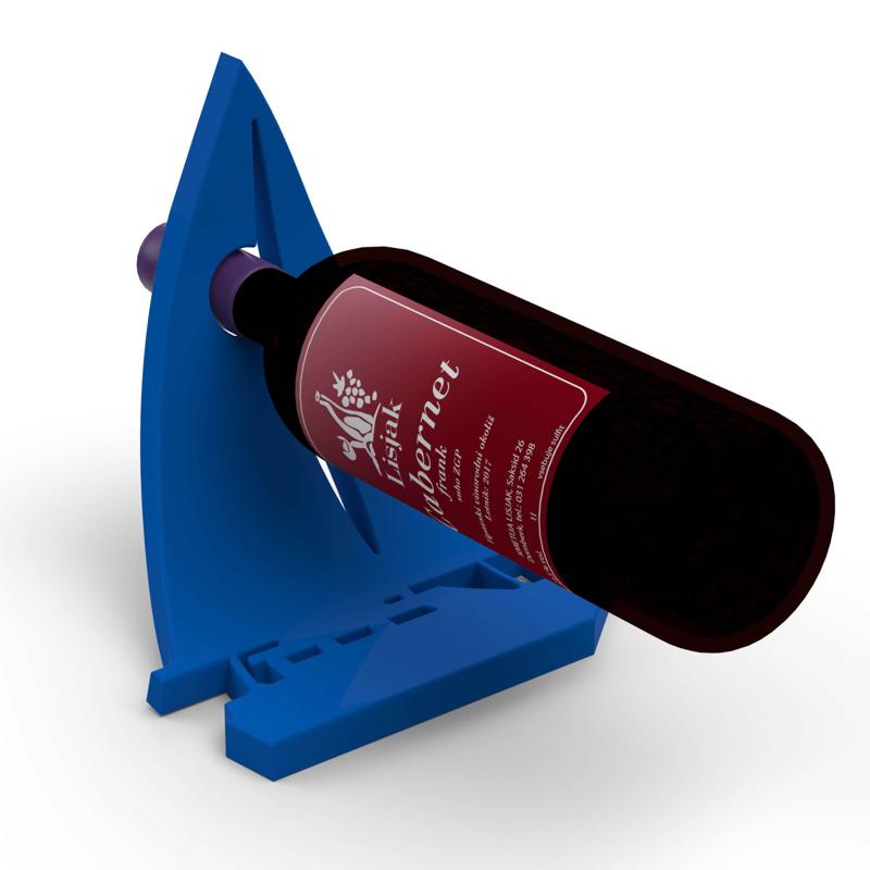 SAILBOAT, SAILING SHIP, SEA, BOAT - BOTTLE HOLDER / WINE STAND