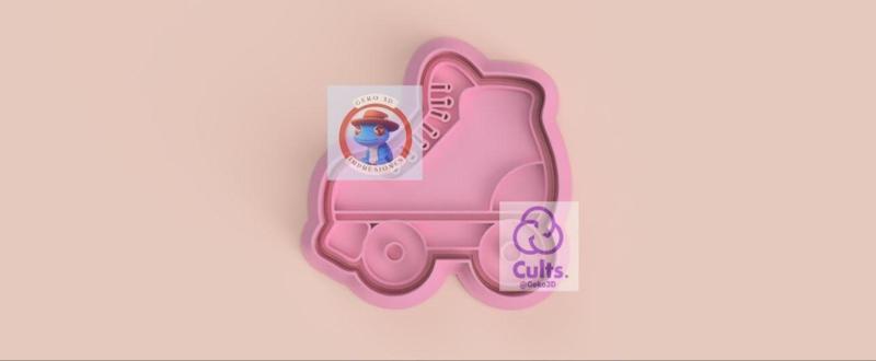 Roller skate cookie cutter (Roller skate cookie cutter)