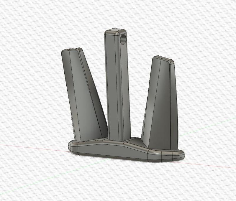 Anchor plate anchor for RC model ship