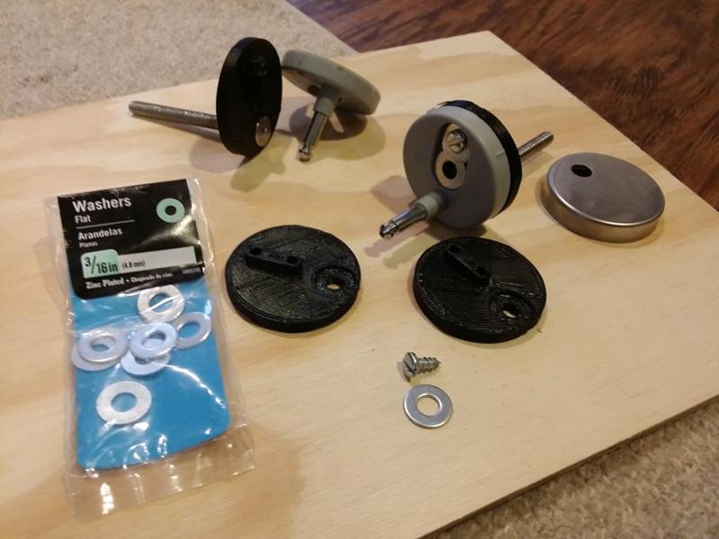 Adapter for toilet seat of WaterRidge  Dual Flush Toilet