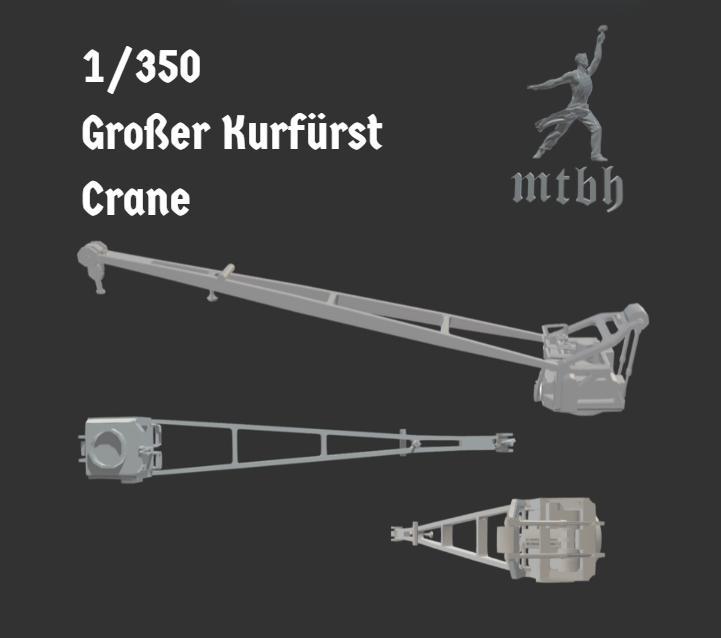1/350 German warship Crane WW2