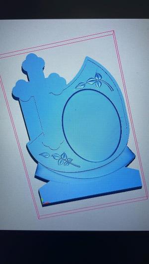 Tombstone 3D stl, cruce stl