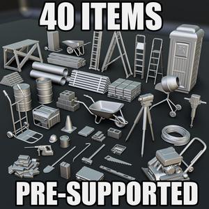 Construction Works Diorama Pack