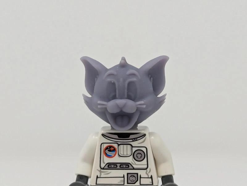 Brick Compatible Tom Cat Headpiece - Tom & Jerry