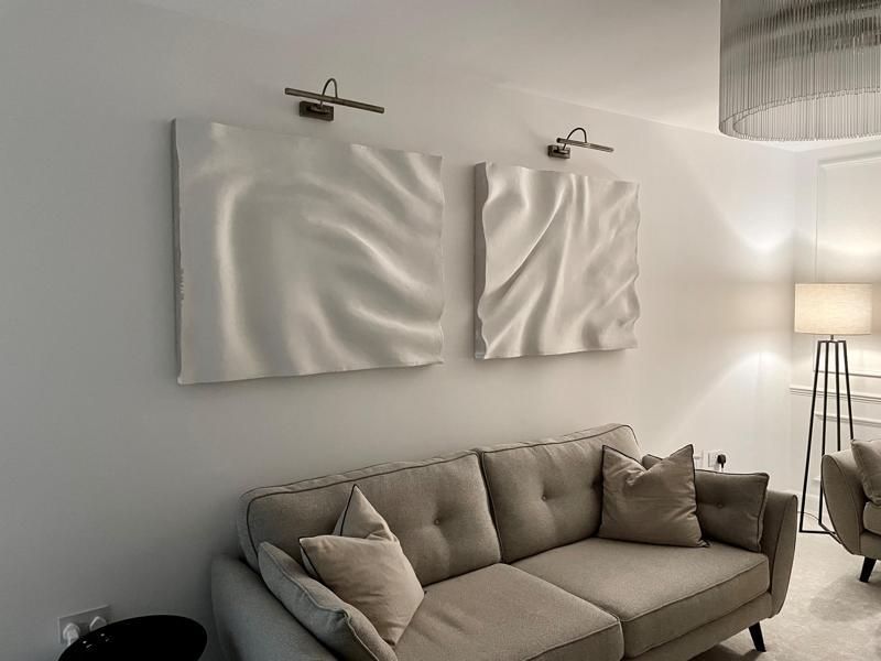Fabric Sculpture Wall Art