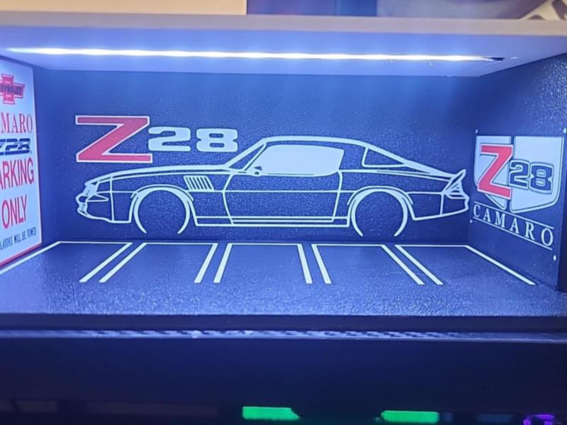 garage pour hotwheels 1/64 camaro z28