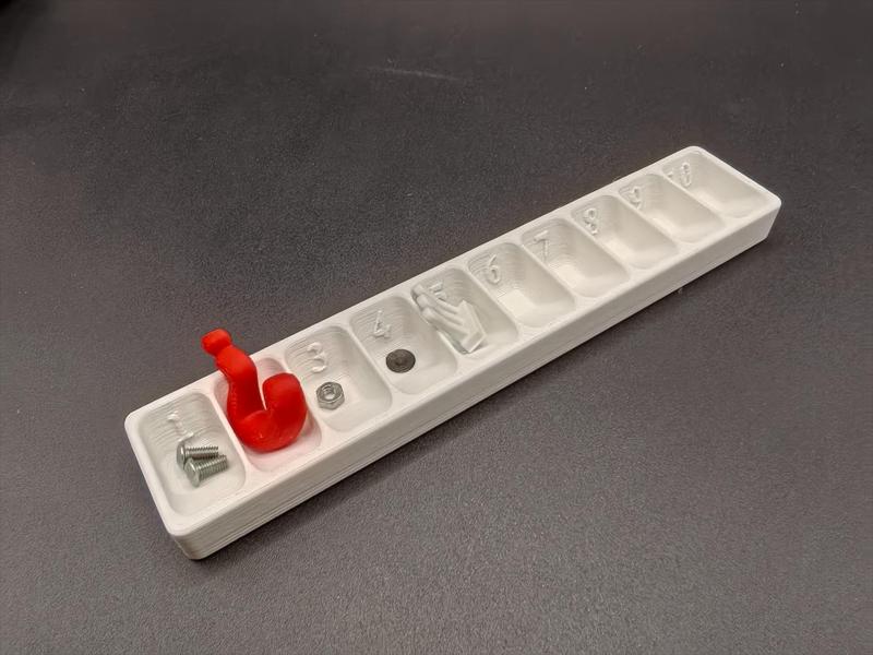 Numbered Parts Temporary Storage Box (for Disassembly and Repair)